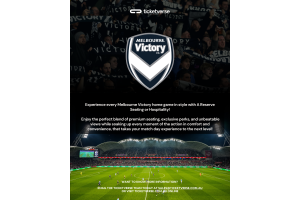 Experience Every Melbourne Victory Home Game in Style: A Reserve Seating & Premium Hospitality!